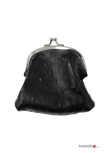 Coin Purse in Genuine Leather  with shoulder strap