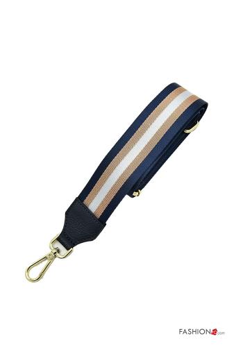  adjustable Genuine Leather Shoulder strap for bag  Blue