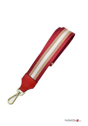  adjustable Genuine Leather Shoulder strap for bag  Red