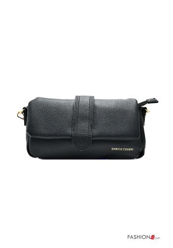  faux leather Handbag with pockets with shoulder strap with zip