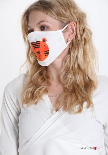 Face mask in Cotton Printed pattern