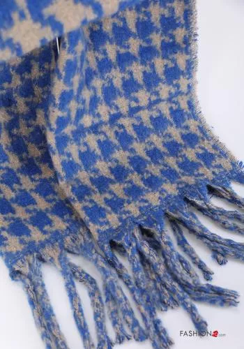  Houndstooth Scarf with fringes