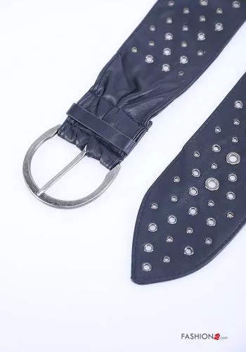  Cinturón ajustable con tachuelas 