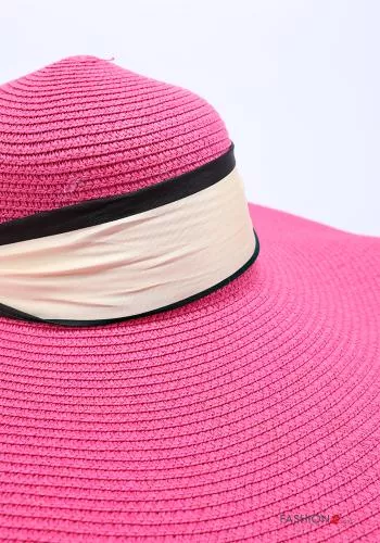  Sombrero de playa con cinta 