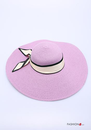  beach Hat with ribbon Wisteria