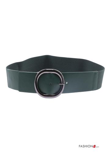  faux leather adjustable Belt  Dark green