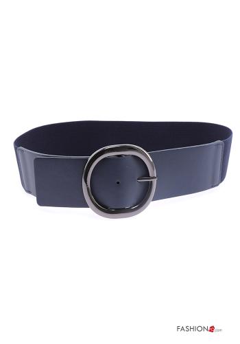  faux leather adjustable Belt  Prussian blue