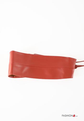  Cintura ecopelle regolabile  Rosso fragola