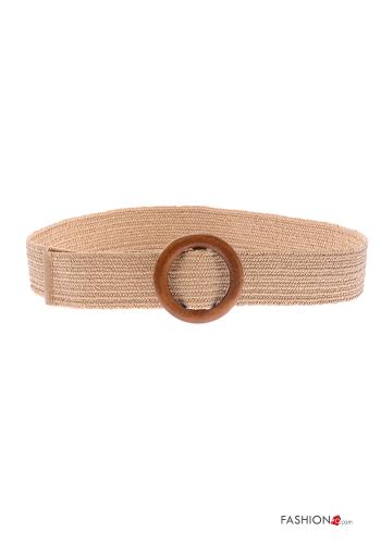  adjustable Belt with elastic Beige