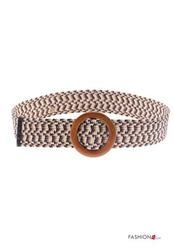  adjustable Belt with elastic Bistre