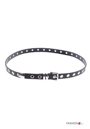  faux leather adjustable Belt  Light black