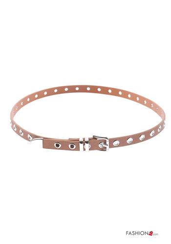  faux leather adjustable Belt  Light brown