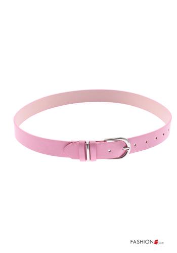  faux leather adjustable Belt  Pink