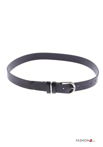  faux leather adjustable Belt  Light black