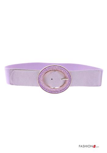  Cintura con strass con elastico  Glicine