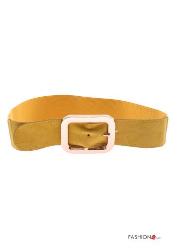  Genuine Leather Belt  Yellow