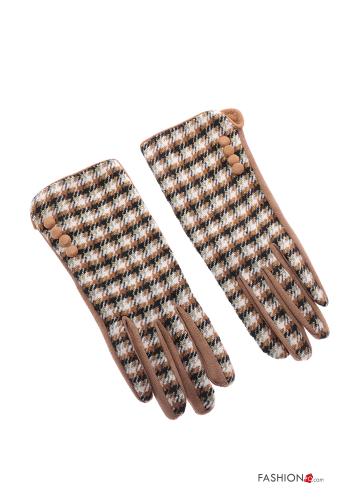  Vichy Muster Handschuhe 