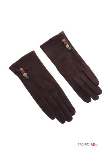  Casual Gloves  Dark brown