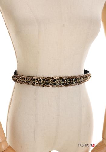  Cintura con strass  Bronzo