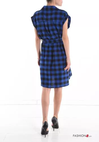  Vichy Cotton Shirt dress with bow