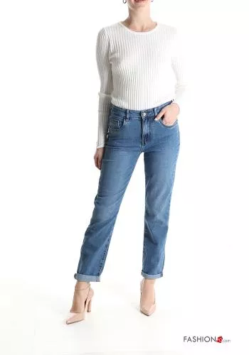  Jeans en Coton avec poches 