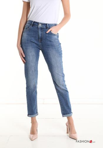  Jeans en Coton avec poches 