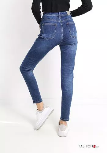 Jeans en Coton  avec poches