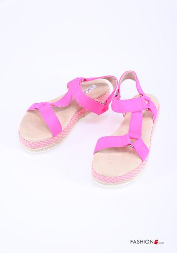  adjustable Sandals with strap Fucsia
