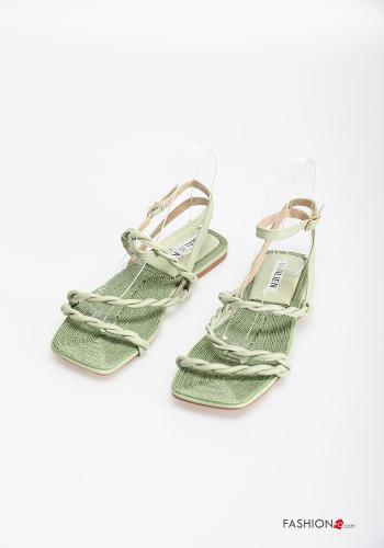  faux leather Sandals Ankle strap
