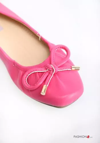 faux leather Ballerinas with bow