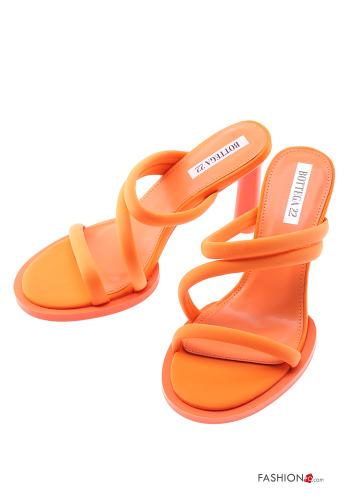  Scarpe con tacco a punta arrotondata  Arancione