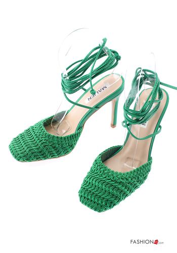  Scarpe con tacco a punta quadrata con cinturino  Giada