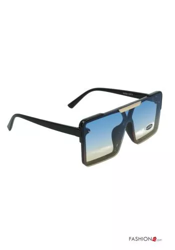 12-teiliges Set Rechteckige mit Chromance Brillengläser Sonnenbrille 