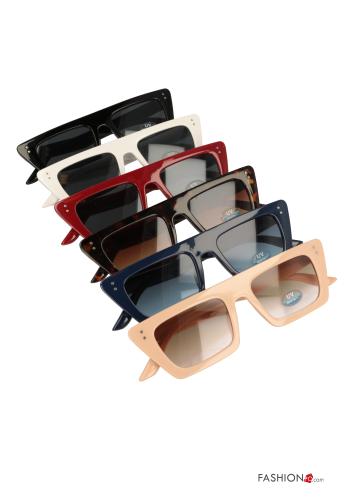 12-piece pack rectangular Gradient Sunglasses 