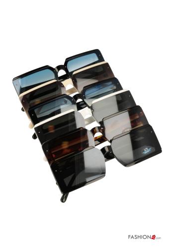 Pack de 12 piezas Gafas de Sol rectangulares con cristales degradados 