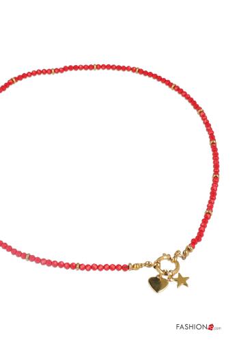  Casual Necklace  Red