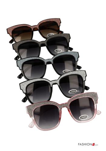 Pack de 16 piezas Gafas de Sol lurex con cristales clásicos 