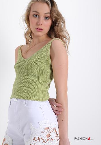  Cotton Top with v-neck