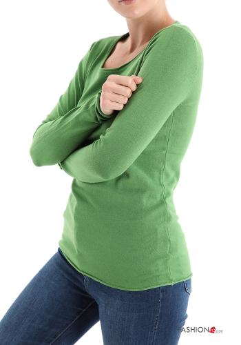  Casual Sweater  Green