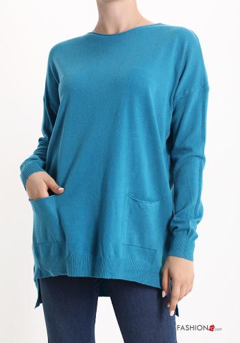  Sweater with pockets Teal
