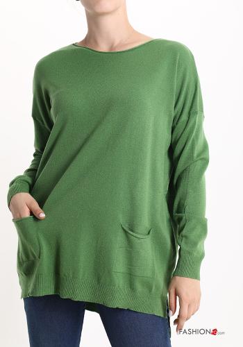  Sweater with pockets Tea leaf