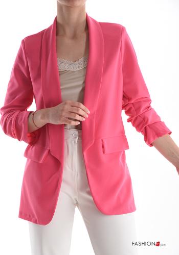  Casual Blazer  Fucsia