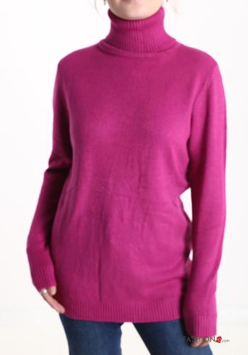  Sweater Rollneck Reddish purple