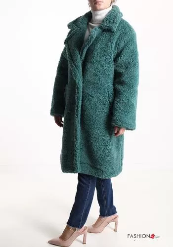  Teddy Bear Coat with buttons with lining with pockets