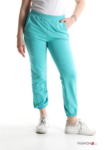  Pantalone sportivo in Cotone con tasche con elastico  Uovo di pettirosso