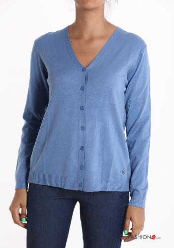 Cardigan with buttons with v-neck