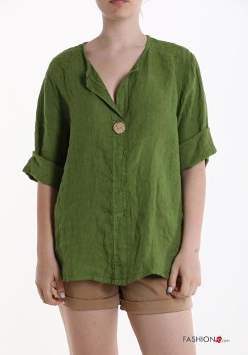  Linen Tunic with buttons