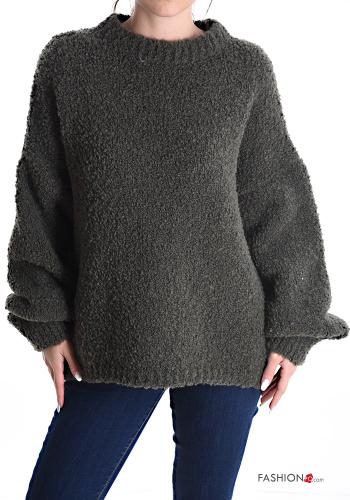  crew neck Wool Mix Sweater 