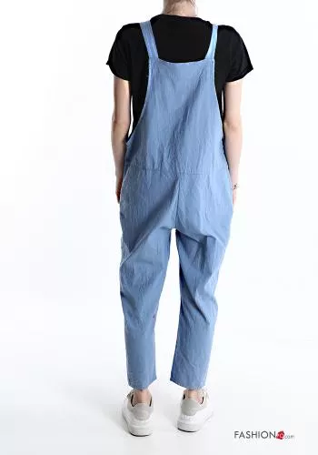  Linen Dungaree with pockets
