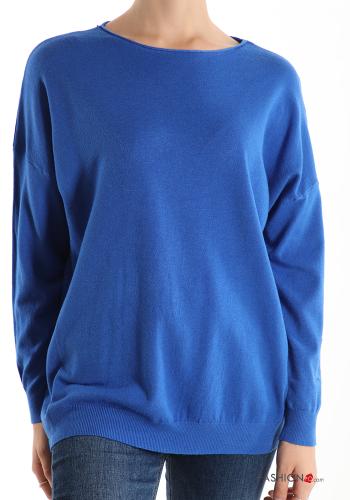  Casual Sweater  Blue